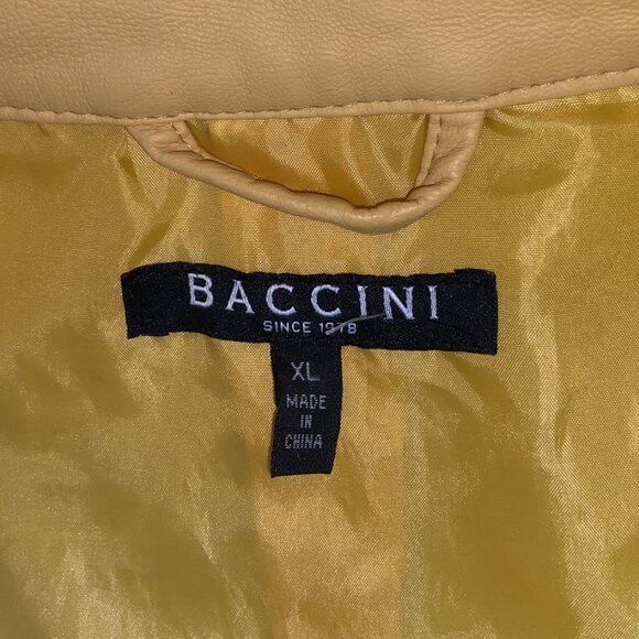 CLASSY MUSTARD YELLOW BACCINI JACKET PLEATED HEM XL - Picture 6 of 14